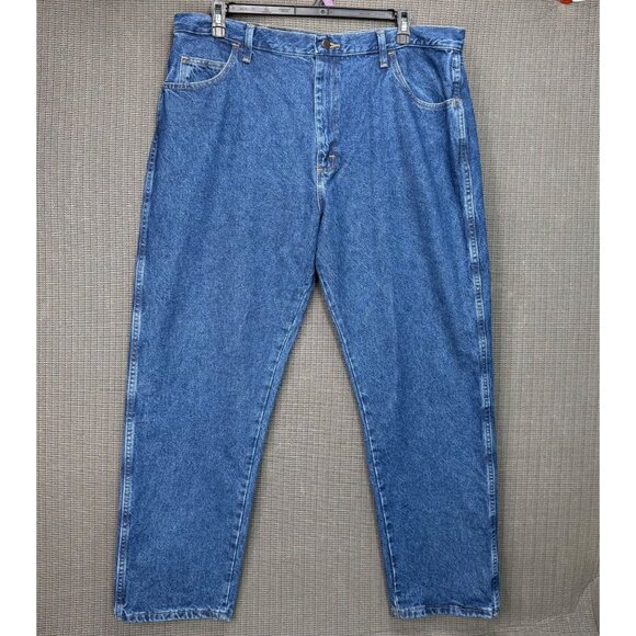 Rustler Mens Size 40x30  Blue Relaxed Fit Straight Leg Denim Jeans Rugged Wear - Picture 2 of 11